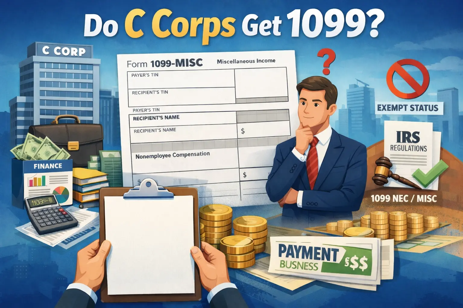 do c corps get 1099