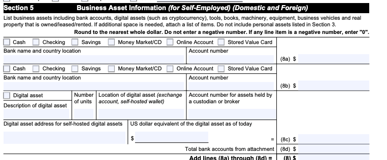 Section Five: Designate Payments 