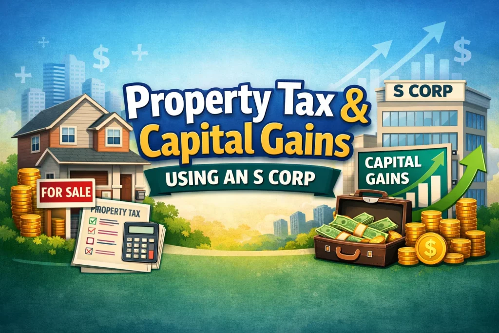 property tax capital gains s-corp