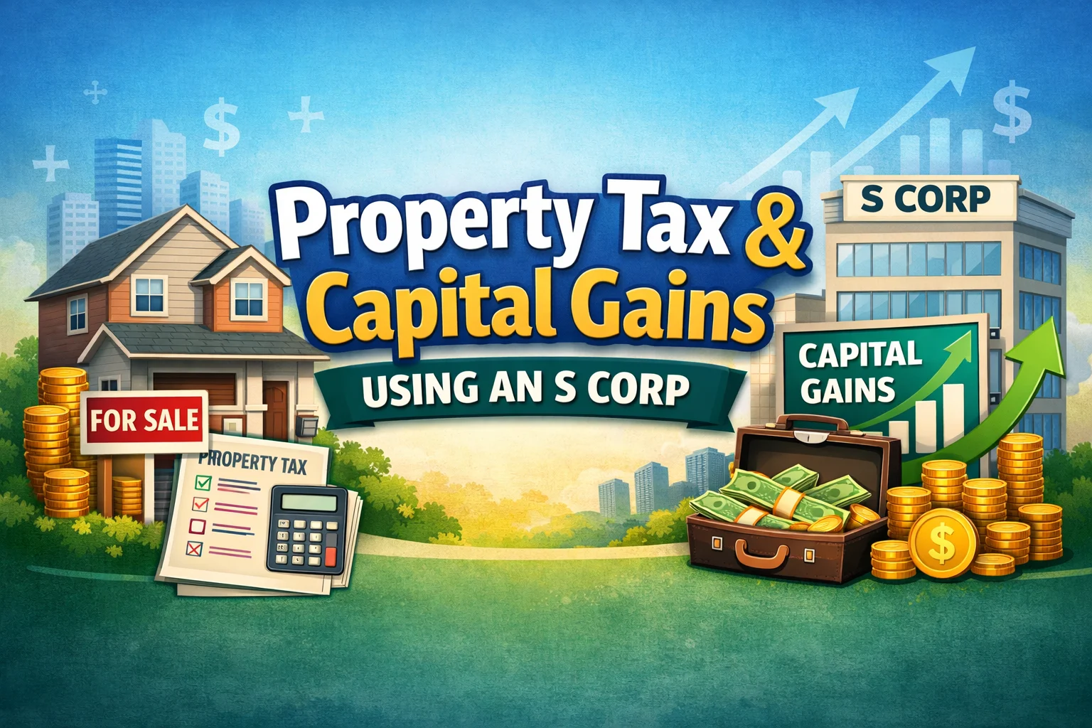 property tax capital gains s-corp